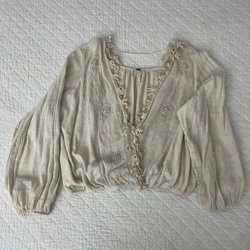 Free People cream top
